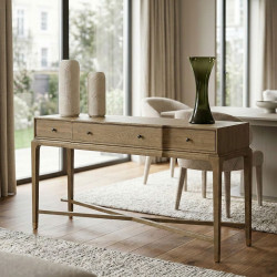 Amber 3 Drawer Console Table